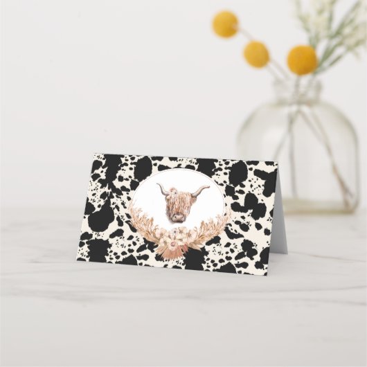 ブッシュ フラワーブライダルシャワー プレイスクカード プレイスカード (裏面)