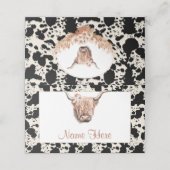 ブッシュ フラワー ブライダル シャワー プレース カード (外部開封)