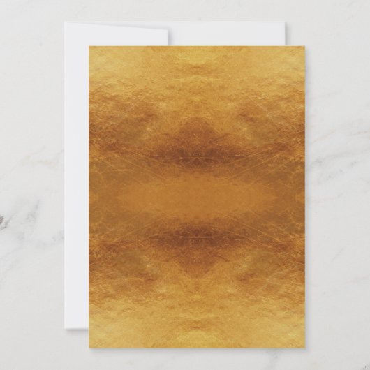 ブッシュ フローラル アンド ゴールド 50周年 アニバーサリー インビテーション (裏面)