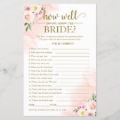 ブッシュ フローラル ゴールド 花嫁ってどんな人？ チラシ (正面)