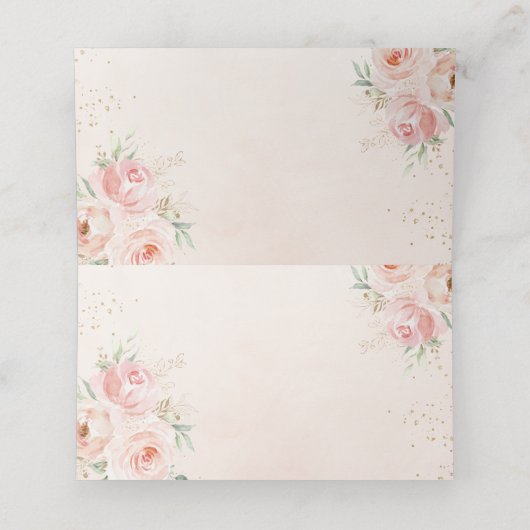 ブッシュ フローラル バタフライ キンセアニエラ 16歳の誕生日 プレイスカード (内部開封)