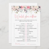 ブッシュ フローラル 彼女ならどちらか ウェディング ゲーム カード (正面/裏面)