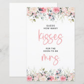 ブッシュ フローラル | 花嫁へのキスはいくつ？ ゲーム (正面/裏面)