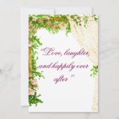 ブッシュ＆ブリーズ - モダンロマンティック セーブ・ザ・デート カード (裏面)