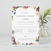 ブッシュ プラム フラワーレハーサル ディナー 招待状 (スタンド正面)