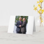 ブッシュ&プーチン カード (黄色い花)