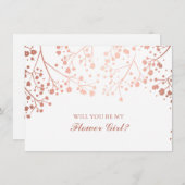 ブッシュ ベイビーズ ブレス ウェディング フラワー ガール インビテーション (正面/裏面)