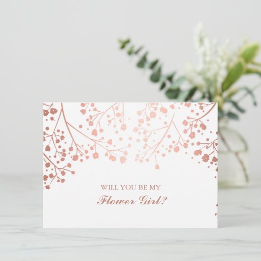 ブッシュ ベイビーズ ブレス ウェディング フラワー ガール インビテーション (スタンド正面)