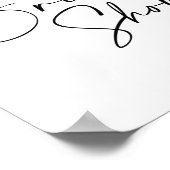 ブッシュ ボーホー パンパス グラス ウェディング シャワー ウェルカム ポスター (角)