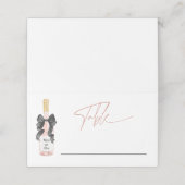 ブッシュ ポップ ザ シャンパン ウェディング シャワー プレイスカード (外部開封)