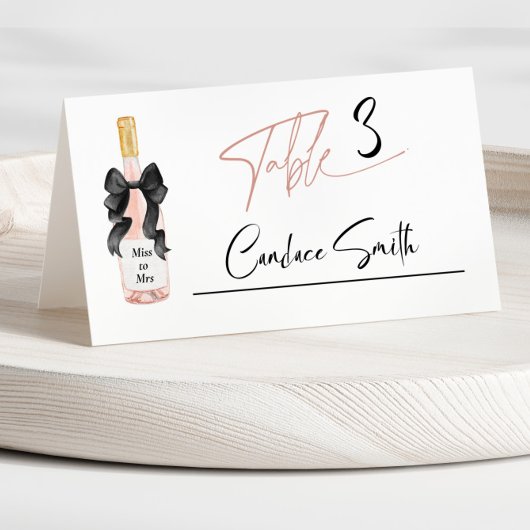 ブッシュ ポップ ザ シャンパン ウェディング シャワー プレイスカード