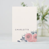 ブッシュ ポピーズ 予め印刷されたプレースカード 招待状 (スタンド正面)