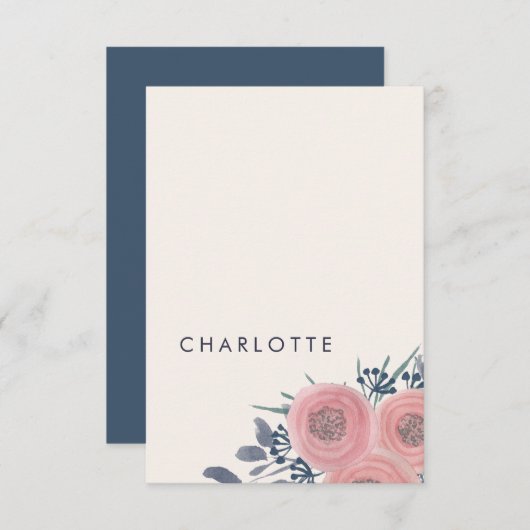 ブッシュ ポピーズ 予め印刷されたプレースカード 招待状 (正面/裏面)