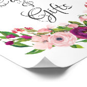 ブッシュ & マルサラ フラワーブライダルシャワー カード & ギフト ポスター (角)