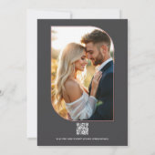 ブッシュ ミードゥ アブストラクト フローラル モダン スプリング ウェディング 招待状 (裏面)