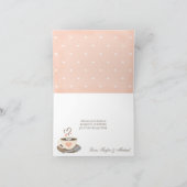 ブッシュ モノグラム ハート コーヒー カップ 結婚式 感謝 (内部)