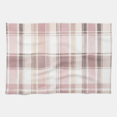 ブッシュ ローズ クリーム ブラウン ストライプ  ブライダル シャワー キッチンタオル (横)