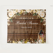 ブッシュ ローズ ラスティック ウッド ウェディング シャワー バックドロップ タペストリー (正面(横))