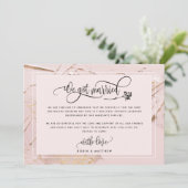 ブッシュ 婚姻届け 結婚 / 秘密結婚のお知らせ 招待状 (スタンド正面)