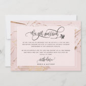 ブッシュ 私たち結婚しました ウェディング / 秘密結婚 発表 招待状 (正面)