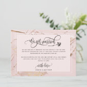 ブッシュ 私たち結婚しました ウェディング / 秘密結婚 発表 招待状 (スタンド正面)