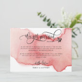 ブッシュ、結婚しました 結婚のお知らせ、内緒の結婚発表 招待状 (スタンド正面)