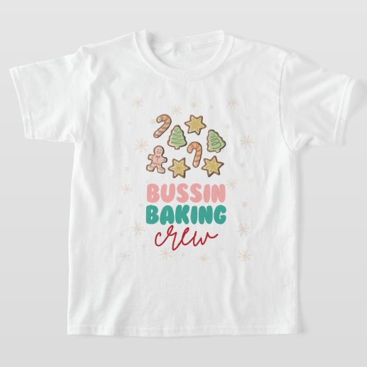 ブッシンベーキングクルーのクリスマス Tシャツ (レイダウン)