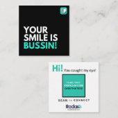 ブッシン スクエア名刺 (正面/裏面)