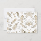 ブッシーエレガントンクリスマスパーティの招待状 招待状 (裏面)