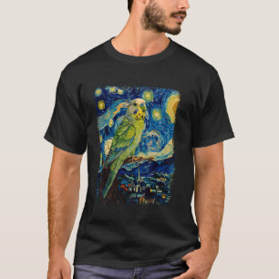 ブッジーブッジェリガールパロットバードスターリーナイトペイント Tシャツ