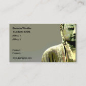 ブッダと蓮の名刺、ホリスティック治療師 名刺 (裏面)