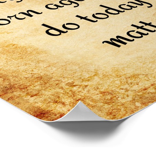 ブッダのやる気を起こさせる引用文 ポスター (角)