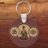ブッダのキーチェーンのシンボル キーホルダー (正面)