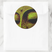 ブッダのステッカー ラウンドシール (バッグ)