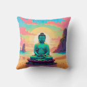 ブッダの夕焼け反射 クッション (裏面)