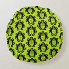 ブッダの家と生活 ラウンドクッション