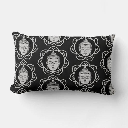 ブッダの家と生活 ランバークッション (正面)