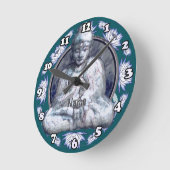 ブッダの息 ラウンド壁時計 (傾斜)