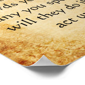 ブッダの感動的引用文 ポスター (角)