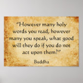 ブッダの感動的引用文 ポスター (正面)