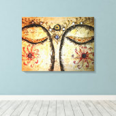 ブッダの目の水の色のキャンバス印刷 キャンバスプリント (インサイチュ (ウッドフロア))