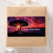 ブッダの赤い夕べ空 ラベル (インサイチュ)