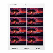 ブッダの赤い夕べ空 ラベル (フルシート)