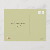 ブッダの頭部の黄色の顔オフセットモダンドポップ・アートのット ポストカード (裏面)