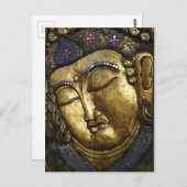 ブッダめい想の祈目が閉じた ポストカード (正面/裏面)