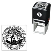 ブッダめい想ズアンダーツリーネーム差出人住所 セルフインキングスタンプ (インサイチュ)