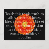 ブッダインスパイア引用文やる気を起こさせる ポストカード (正面)