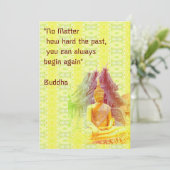 ブッダインブライト金ゴールドフラットホリデーカード シーズンカード (スタンド正面)