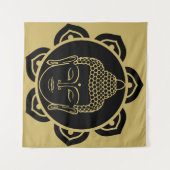 ブッダウォールアートデコールチャクラデコール タペストリー (正面(横))