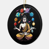 ブッダジャグリング宇宙惑星禅ヨガ瞑想 セラミックオーナメント (左)
